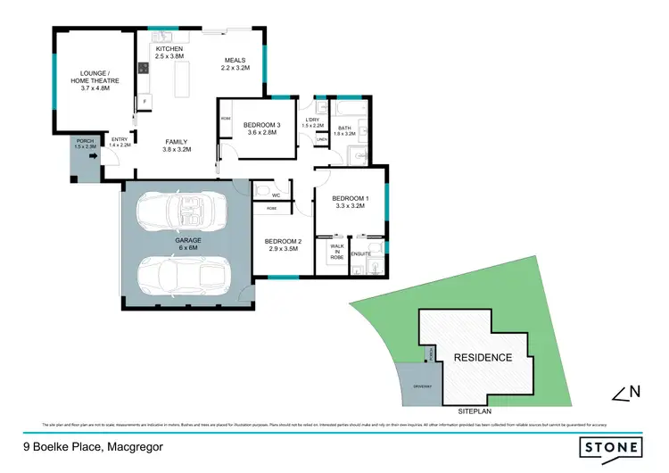 Floorplan of Homely house listing, 9 Boelke Place, Macgregor ACT 2615