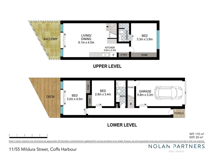 Floorplan of Homely townhouse listing, 11/55 Mildura Street, Coffs Harbour NSW 2450