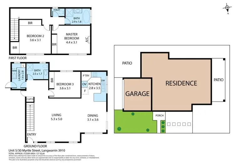 Floorplan of Homely townhouse listing, 5/30 Myrtle Street, Langwarrin VIC 3910