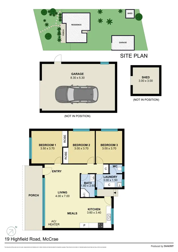 Floorplan of Homely house listing, 19 Highfield Road, Mccrae VIC 3938