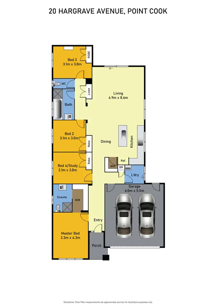 Floorplan of Homely house listing, 20 Hargrave Avenue, Point Cook VIC 3030