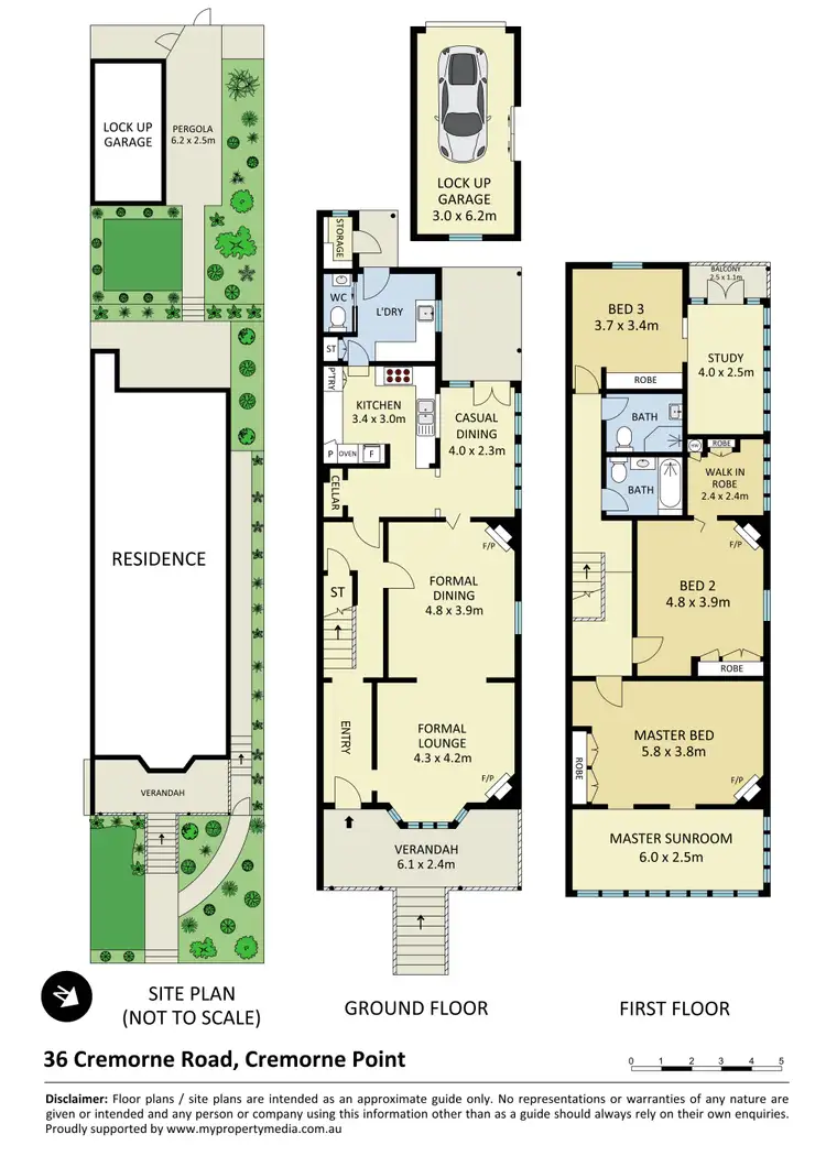 Floorplan of Homely terrace listing, 36 Cremorne Road, Cremorne Point NSW 2090