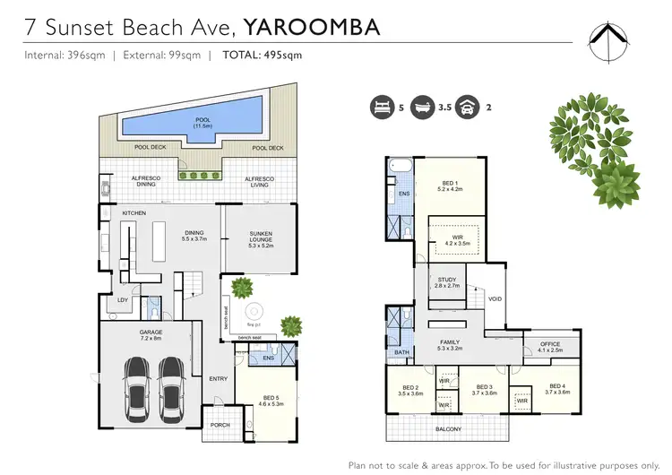 Floorplan of Homely house listing, 7 Sunset Beach Avenue, Yaroomba QLD 4573