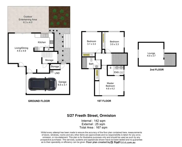 Floorplan of Homely townhouse listing, 5/27 Freeth Street East, Ormiston QLD 4160