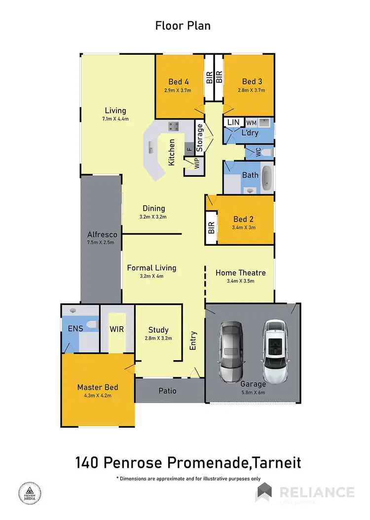 Floorplan of Homely house listing, 140 Penrose Promenade, Tarneit VIC 3029