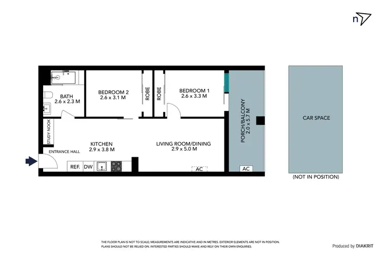Floorplan of Homely apartment listing, 109/100 Plenty Road, Preston VIC 3072