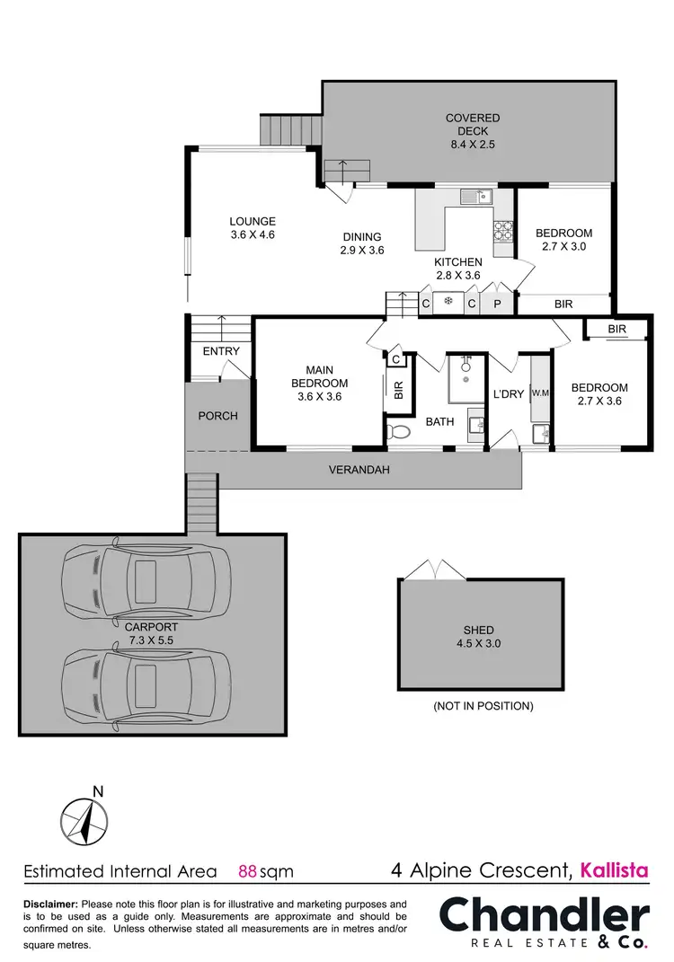 Floorplan of Homely house listing, 4 Alpine Crescent, Kallista VIC 3791