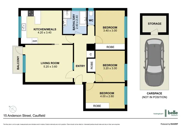 Floorplan of Homely unit listing, 7/15 Anderson Street, Caulfield VIC 3162