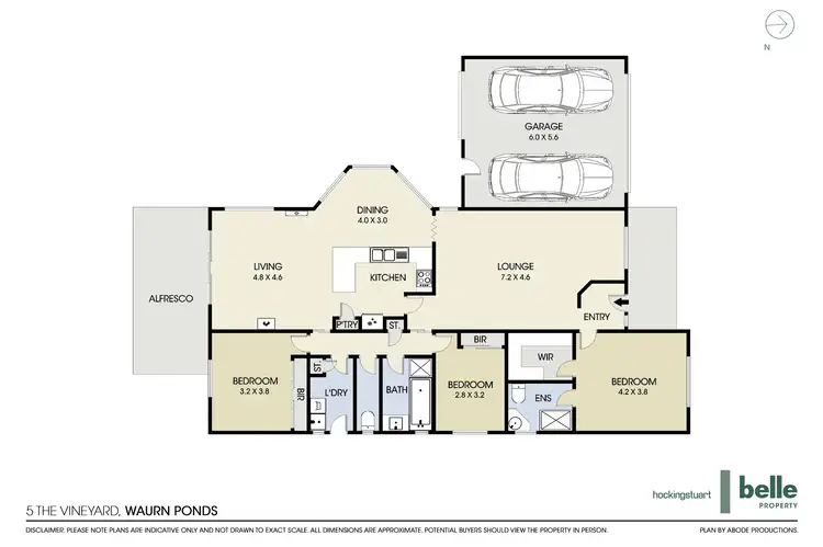 Floorplan of Homely house listing, 5 The Vineyard, Waurn Ponds VIC 3216