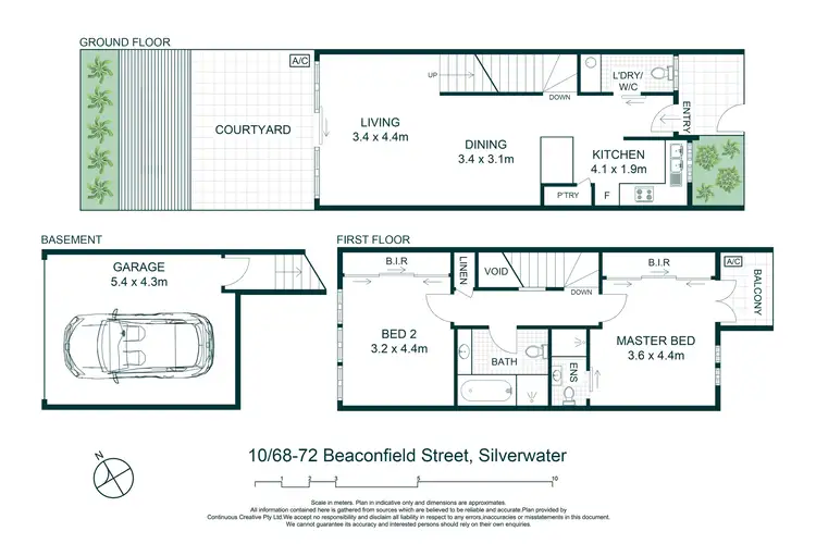 Floorplan of Homely townhouse listing, 10/68-72 Beaconsfield Street, Silverwater NSW 2128