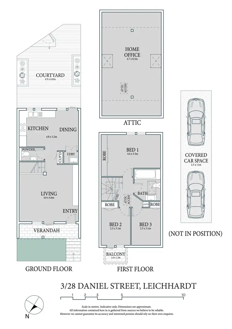 Floorplan of Homely townhouse listing, 3/28 Daniel Street, Leichhardt NSW 2040