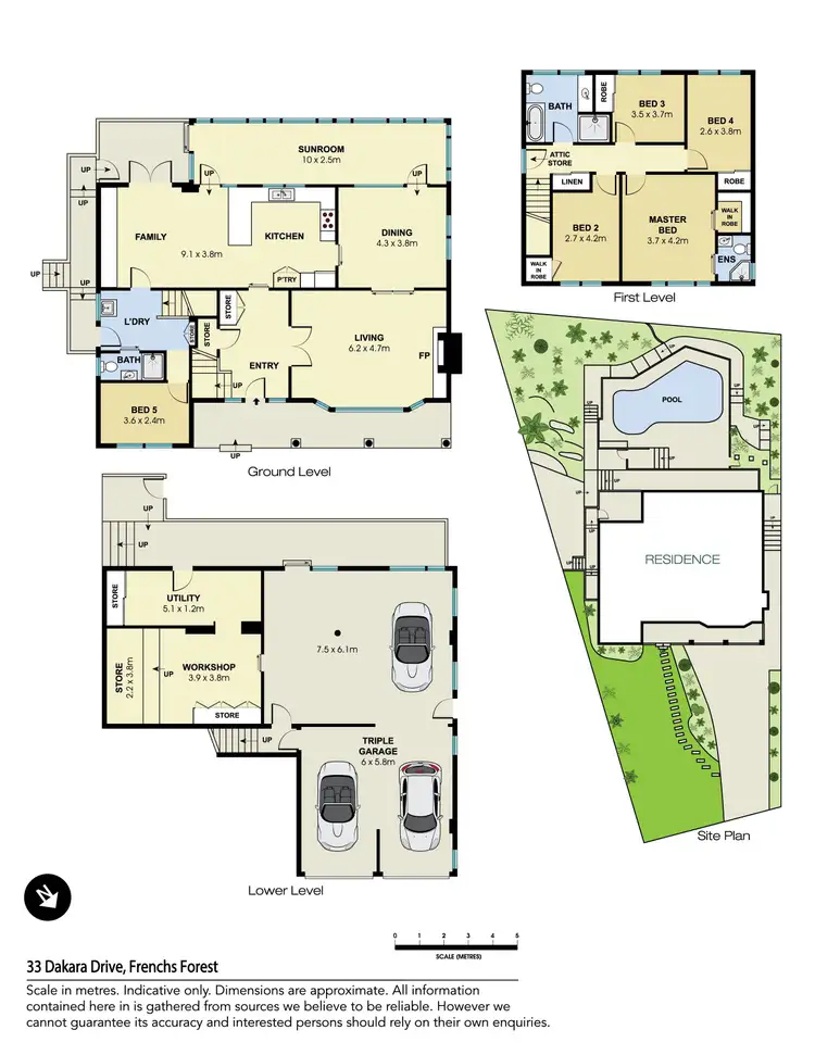 Floorplan of Homely house listing, 33 Dakara Drive, Frenchs Forest NSW 2086