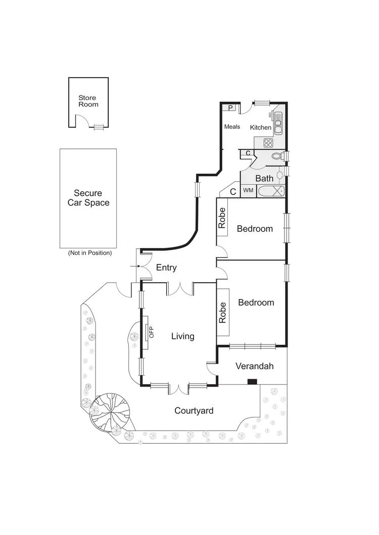 Floorplan of Homely apartment listing, 9/1 Glen Huntly Road, Elwood VIC 3184