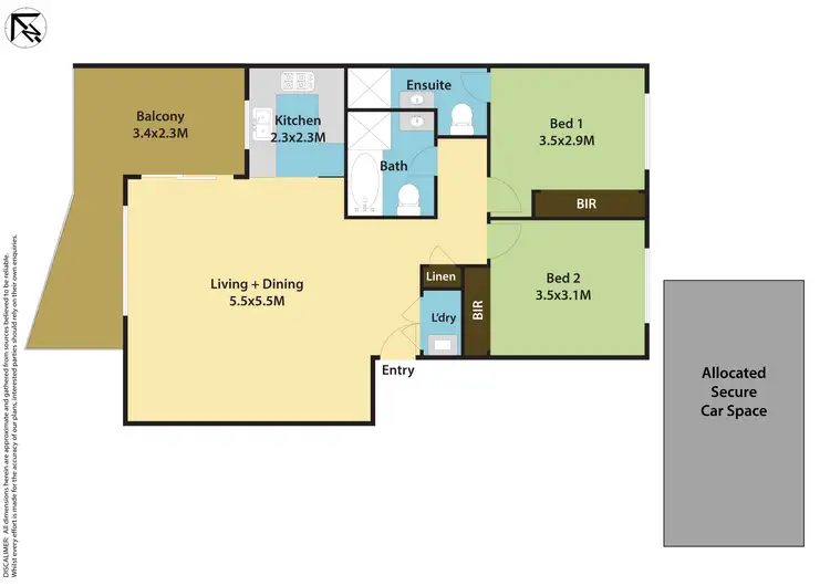Floorplan of Homely apartment listing, 18/14-20 Parkes Avenue, Werrington NSW 2747