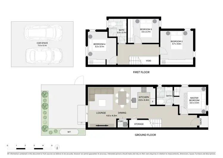 Floorplan of Homely townhouse listing, 2/55 Tungarra Road, Girraween NSW 2145