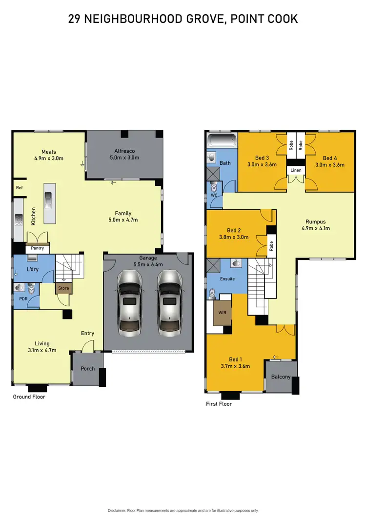 Floorplan of Homely house listing, 29 Neighbourhood Grove, Point Cook VIC 3030