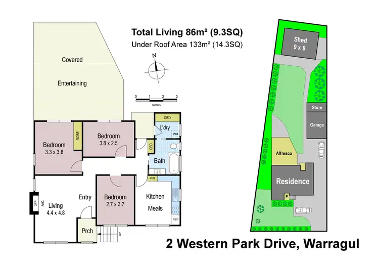 Floorplan of Homely house listing, 2 Western Park Drive, Warragul VIC 3820