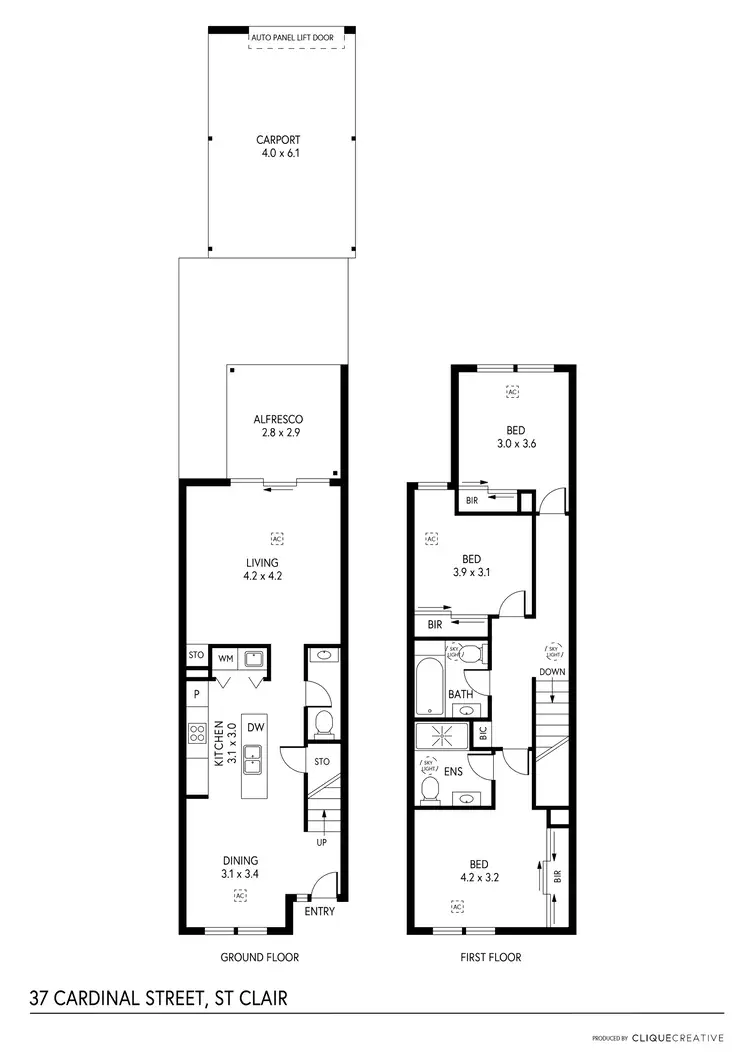 Floorplan of Homely unit listing, 37 Cardinal Street, St Clair SA 5011
