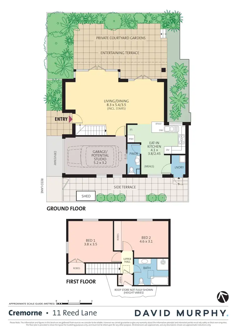 Floorplan of Homely semi-detached listing, 11 Reed Lane, Cremorne NSW 2090