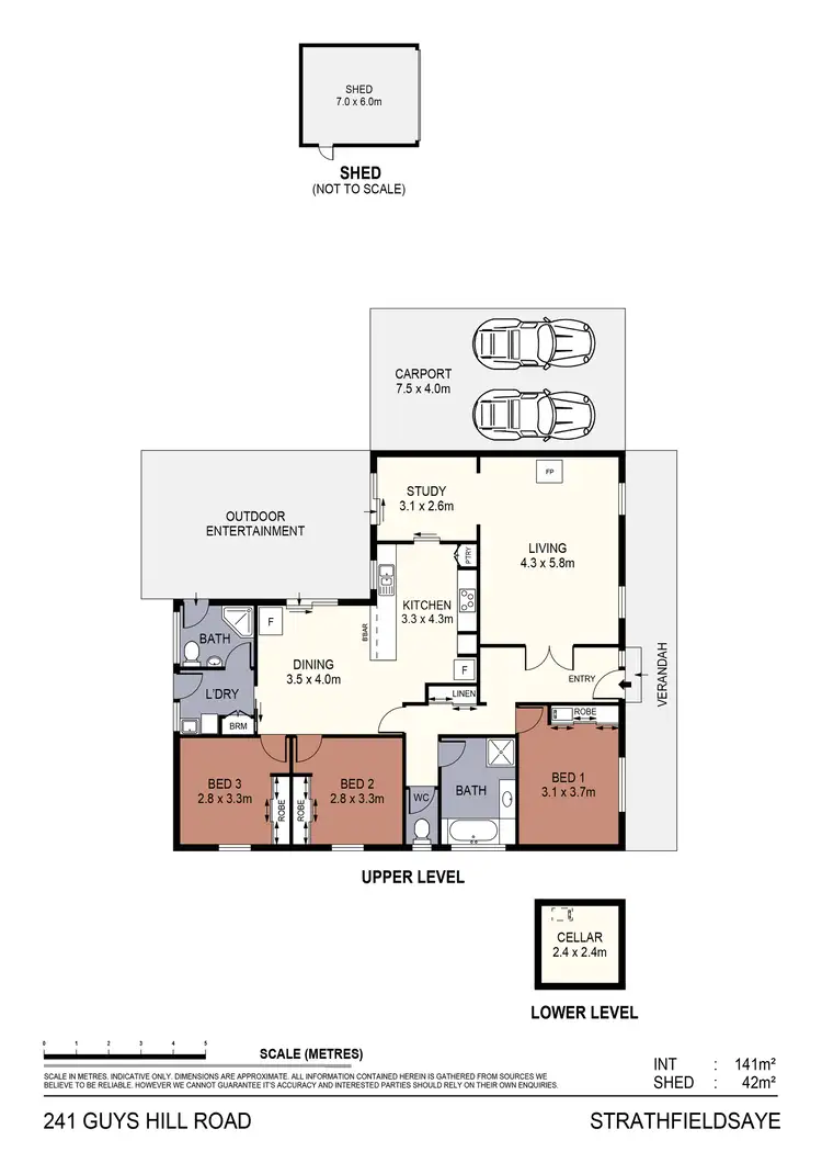 Floorplan of Homely house listing, 241 Guys Hill Road, Strathfieldsaye VIC 3551