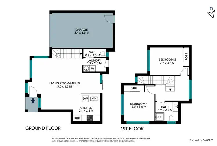 Floorplan of Homely unit listing, 2/44 Messmate Street, Lalor VIC 3075