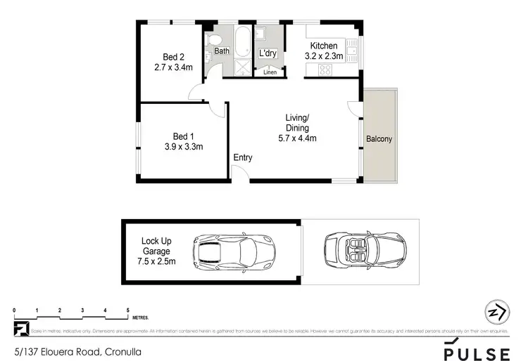 Floorplan of Homely apartment listing, 5/137 Elouera Road, Cronulla NSW 2230