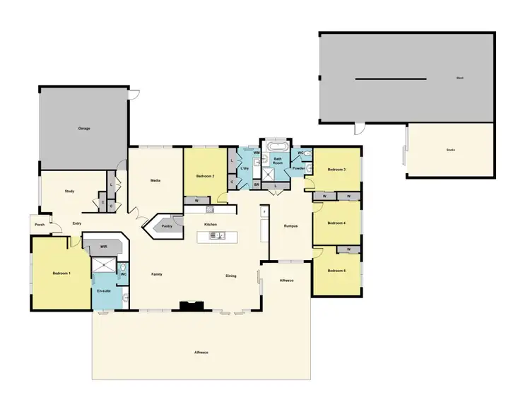 Floorplan of Homely house listing, 13 Griffin Way, Smythesdale VIC 3351
