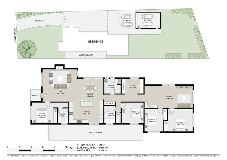 Floorplan of Homely house listing, 58 Lofven Street, Nerrina VIC 3350