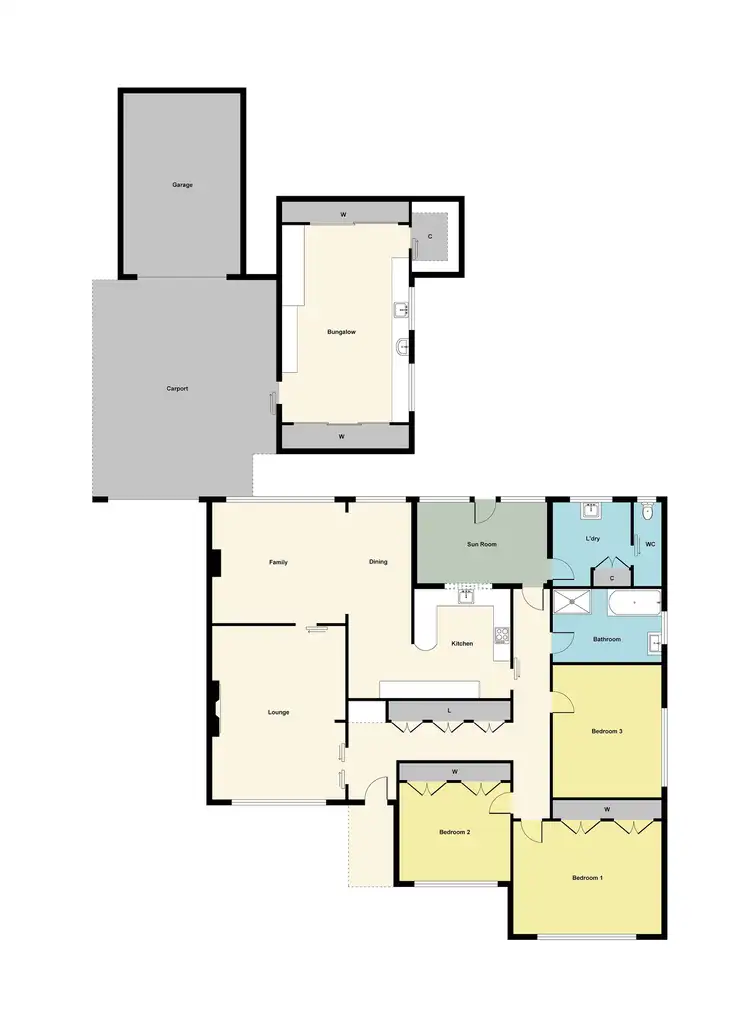 Floorplan of Homely house listing, 409 Main Road, Golden Point VIC 3350