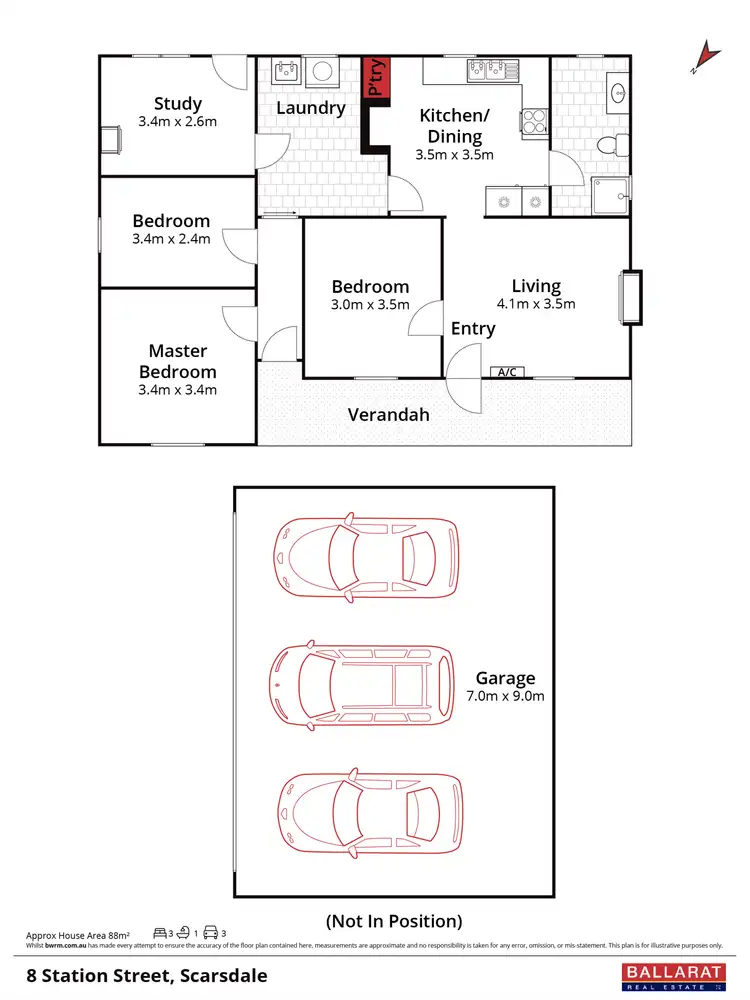 Floorplan of Homely house listing, 8 Station Street, Scarsdale VIC 3351