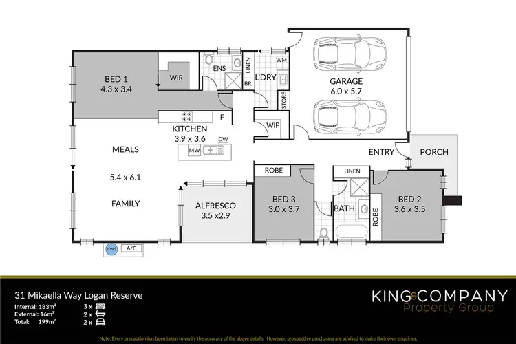 Floorplan of Homely house listing, 31 Mikaella Way, Logan Reserve QLD 4133