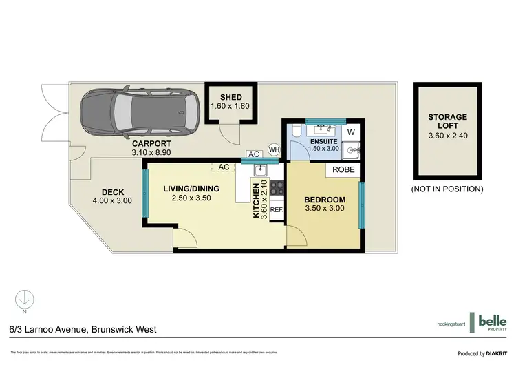 Floorplan of Homely apartment listing, 6/3 Larnoo Avenue, Brunswick West VIC 3055