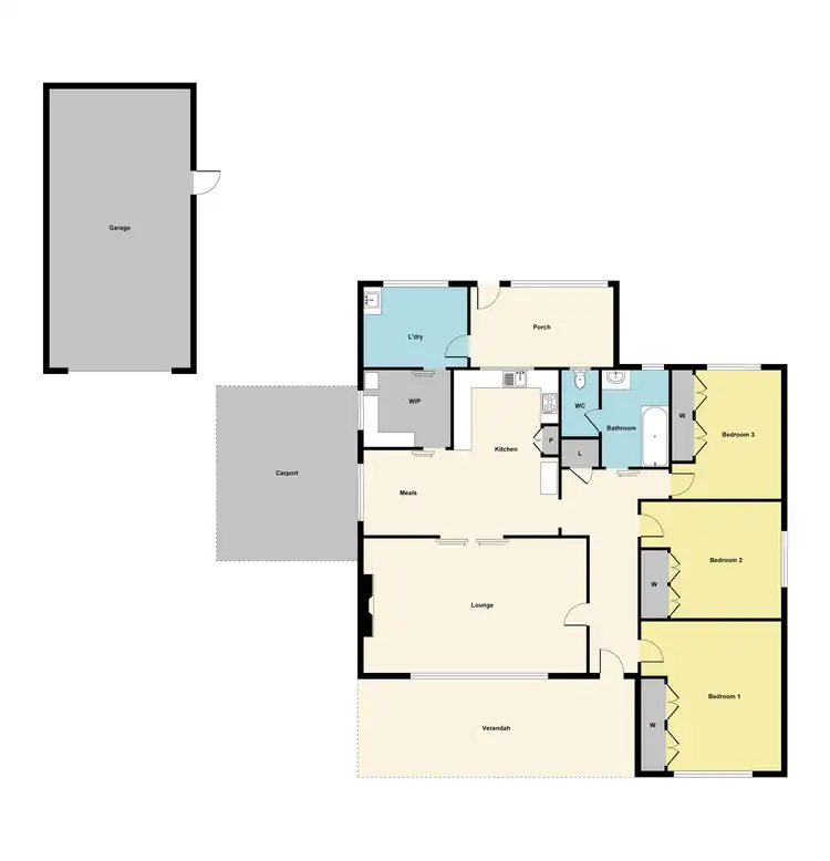 Floorplan of Homely house listing, 15 Hope Street, Maryborough VIC 3465