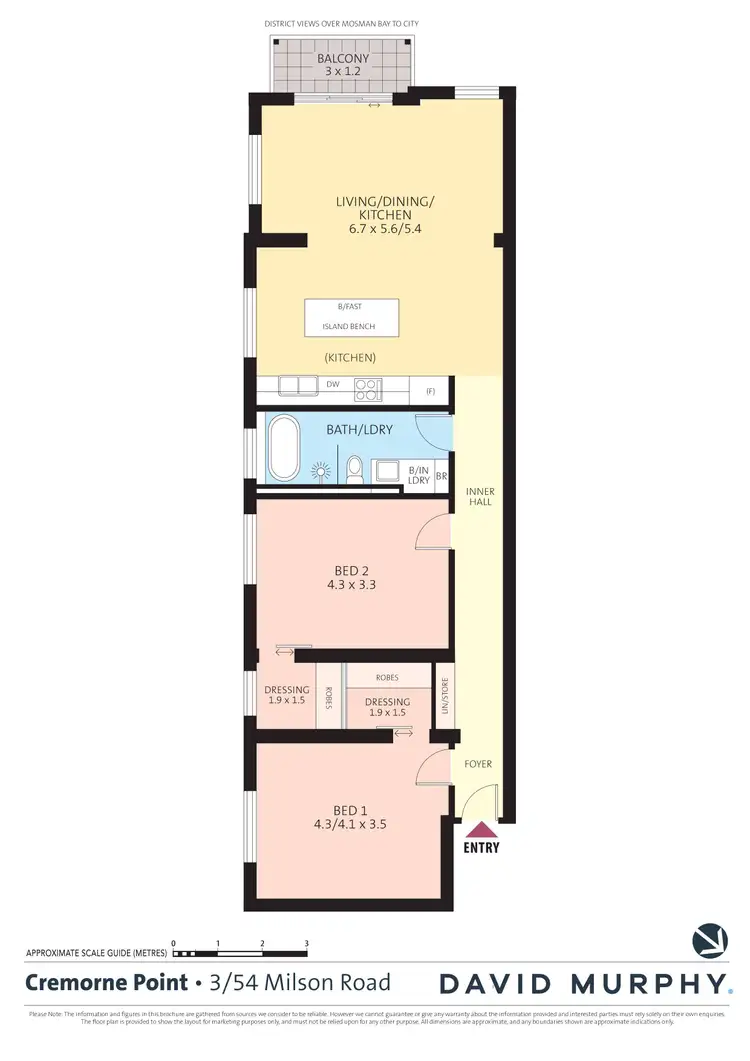 Floorplan of Homely apartment listing, 3/54 Milson Road, Cremorne Point NSW 2090
