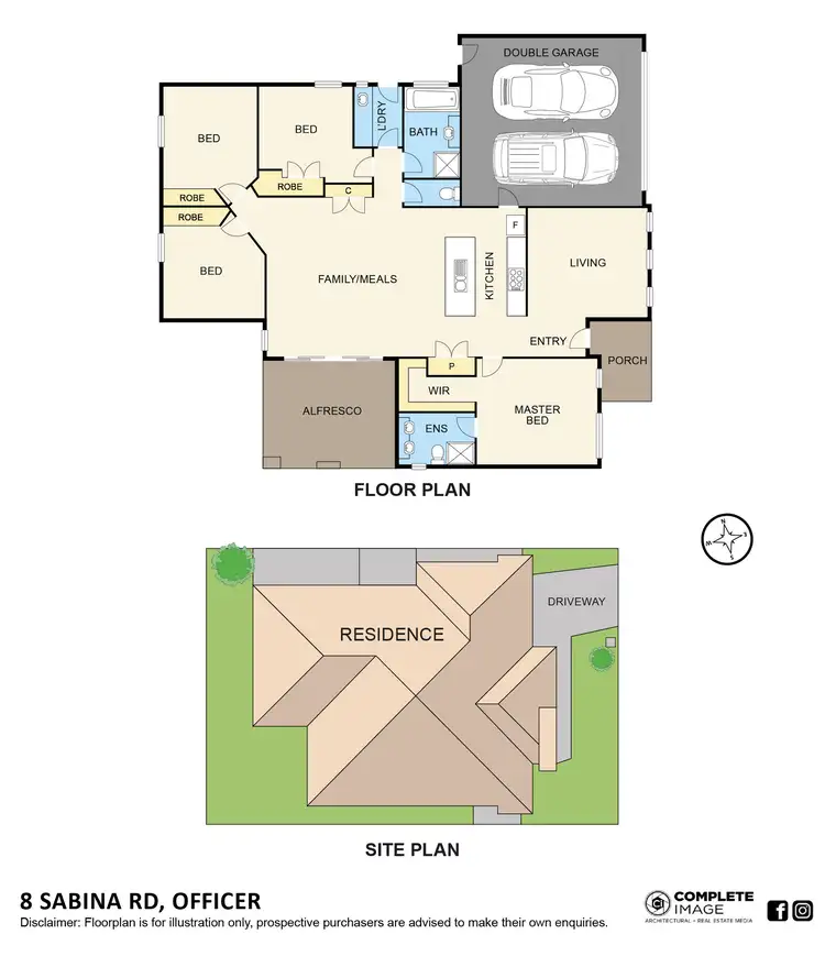 Floorplan of Homely house listing, 8 Sabina Road, Officer VIC 3809