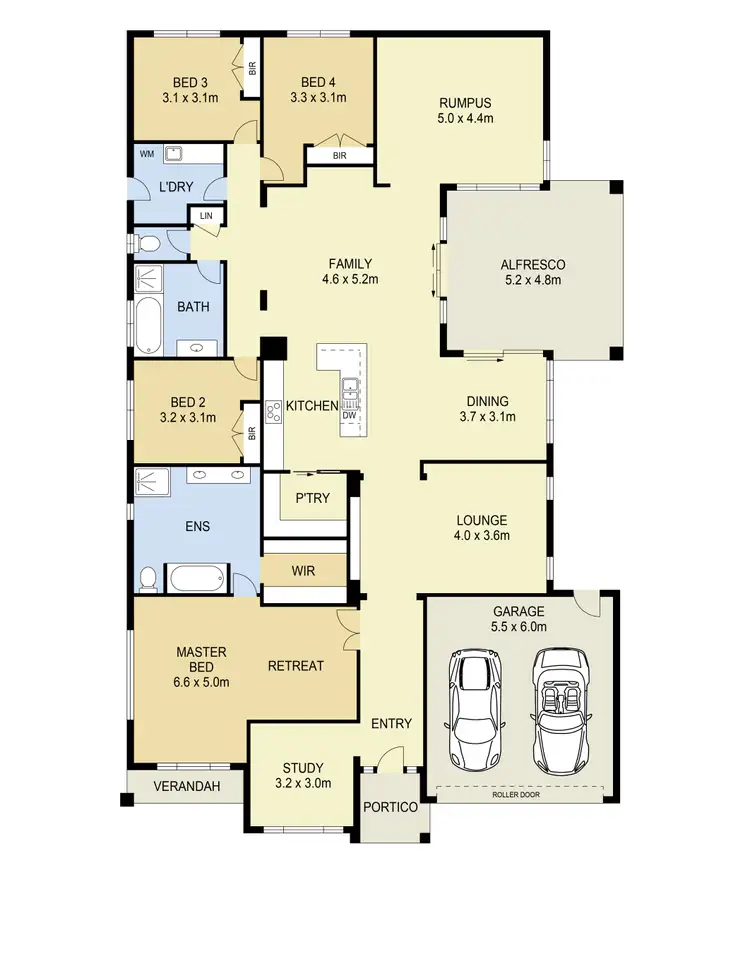 Floorplan of Homely house listing, 11 Pembury Way, Hillside VIC 3037