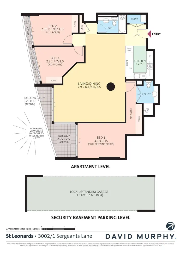 Floorplan of Homely apartment listing, 3002/1 Sergeants Lane, St Leonards NSW 2065