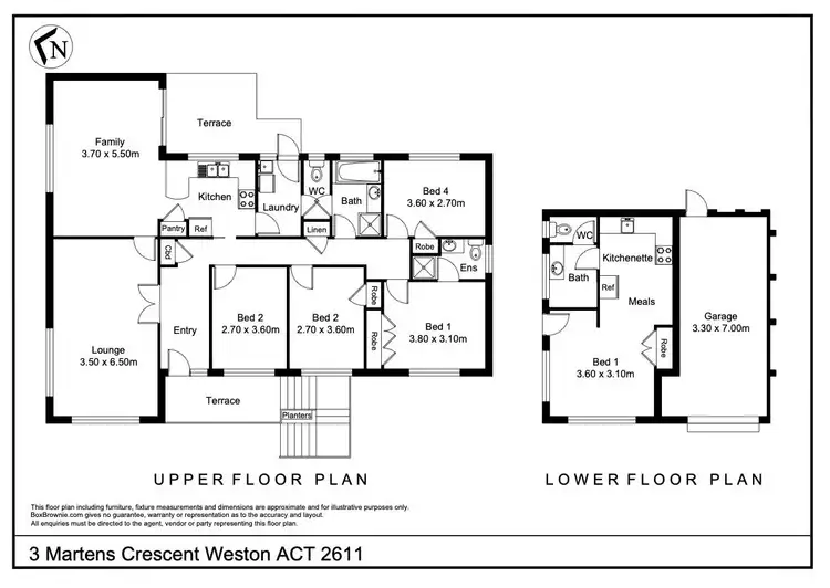 Floorplan of Homely house listing, 3 Martens Crescent, Weston ACT 2611