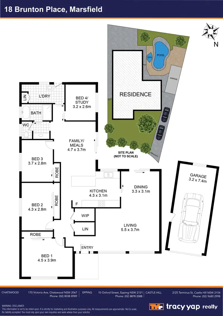Floorplan of Homely house listing, 18 Brunton Place, Marsfield NSW 2122