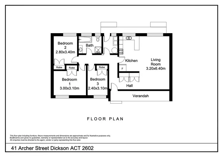 Floorplan of Homely house listing, 41 Archer Street, Dickson ACT 2602