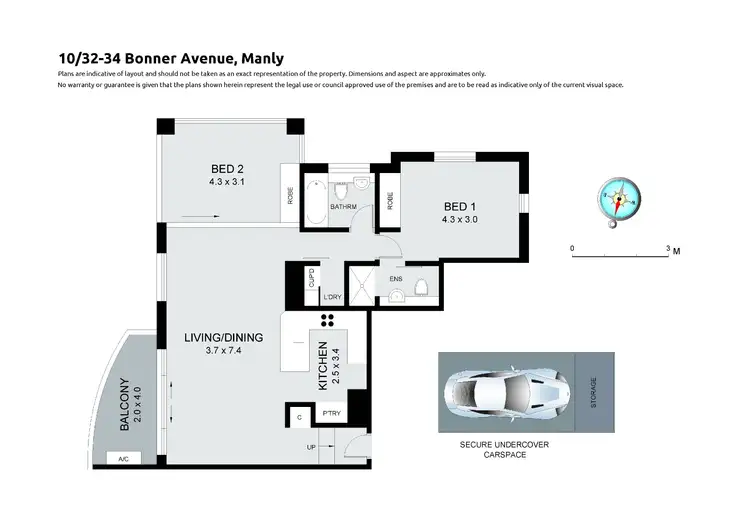 Floorplan of Homely apartment listing, 10/32-34 Bonner Avenue, Manly NSW 2095