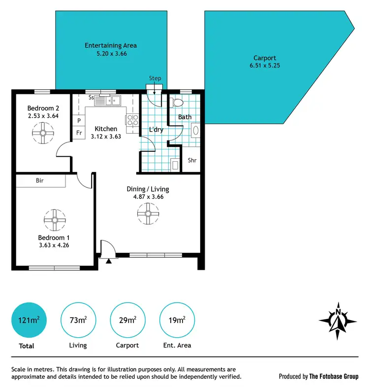 Floorplan of Homely unit listing, 3/31-33 Sutton Terrace, Marleston SA 5033