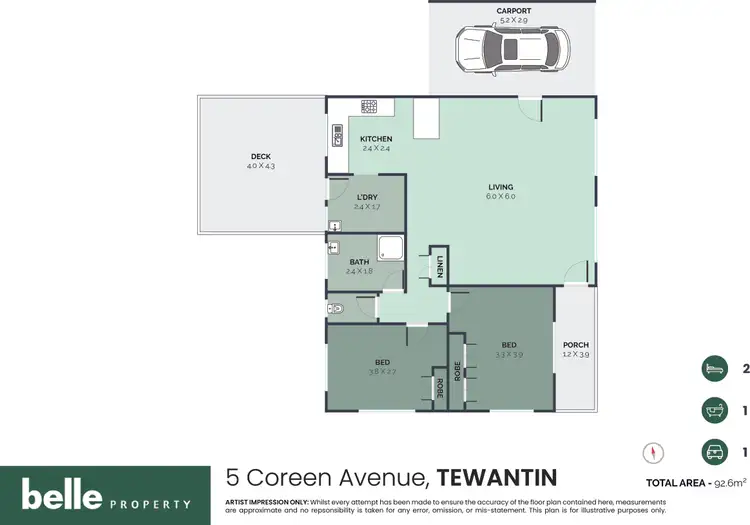 Floorplan of Homely house listing, 5 Coreen Avenue, Tewantin QLD 4565