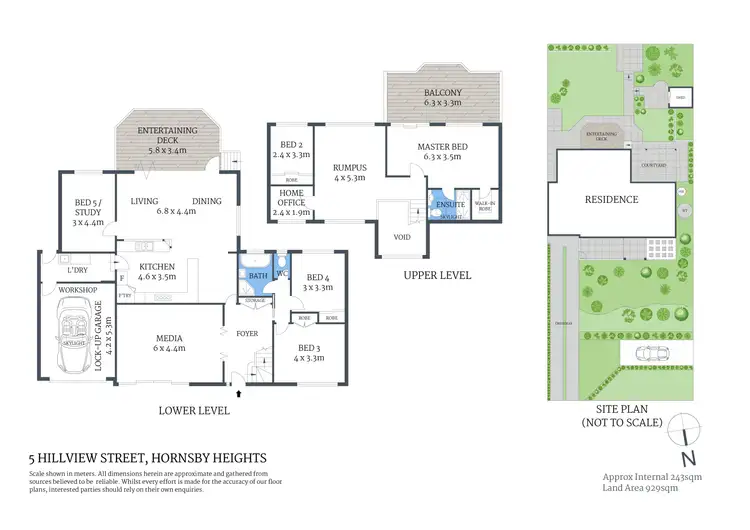 Floorplan of Homely house listing, 5 Hillview Street, Hornsby Heights NSW 2077