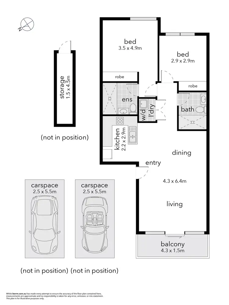 Floorplan of Homely apartment listing, 17/39 Jerrabomberra Avenue, Narrabundah ACT 2604