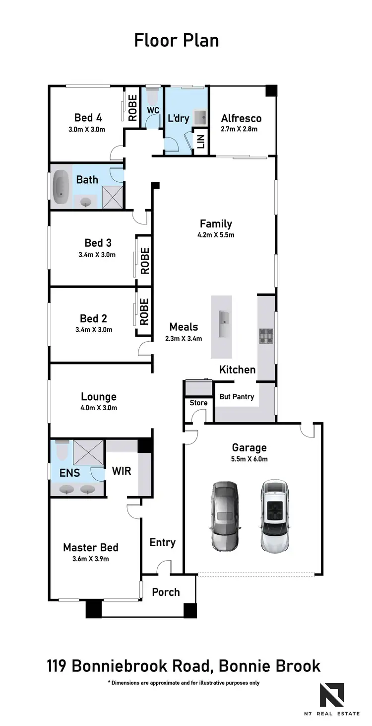 Floorplan of Homely house listing, 119 Bonnie Brook Road, Bonnie Brook VIC 3335