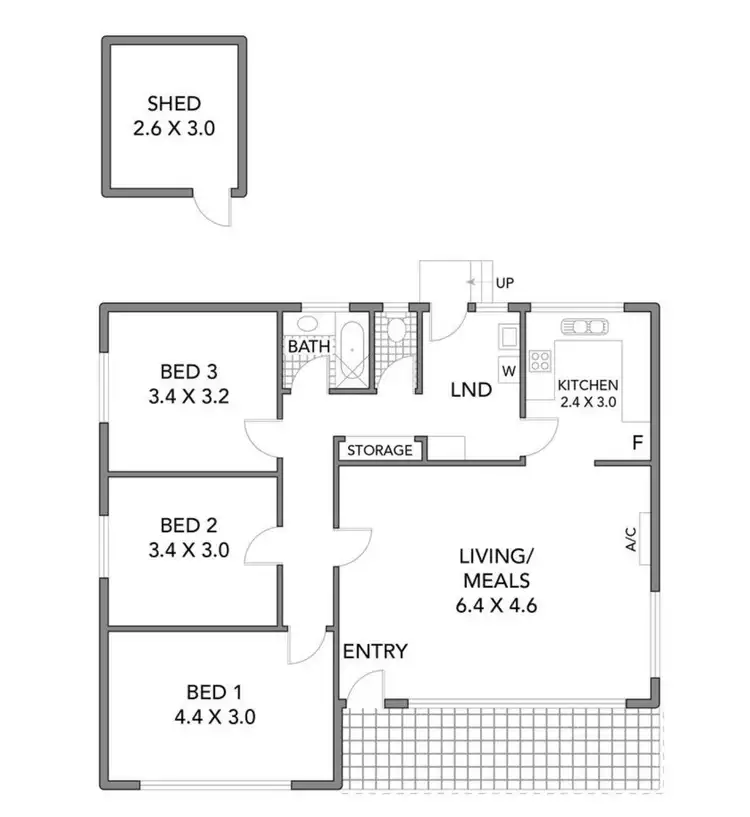 Floorplan of Homely house listing, 6 Nyah Court, Dallas VIC 3047