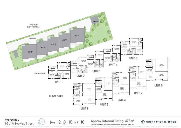 Floorplan of Homely block of units listing, 1-5/14 Seaview Street, Byron Bay NSW 2481
