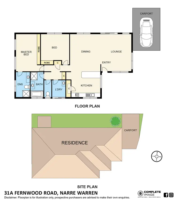 Floorplan of Homely house listing, 31A Fernwood Road, Narre Warren VIC 3805