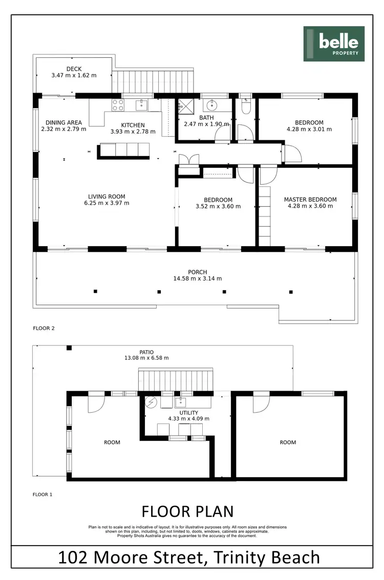 Floorplan of Homely house listing, 102 Moore Street, Trinity Beach QLD 4879